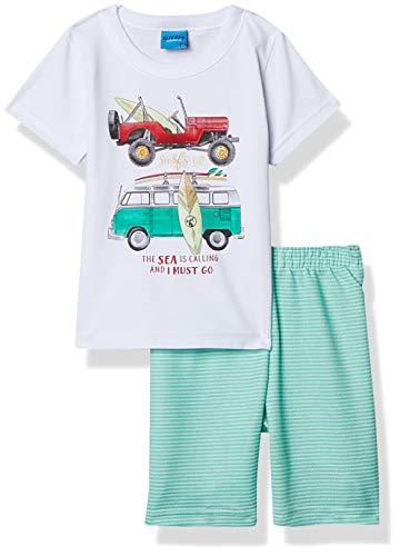 Conjunto M. Malha Pent e Moletinho, WRK, Meninos, Branco, 3