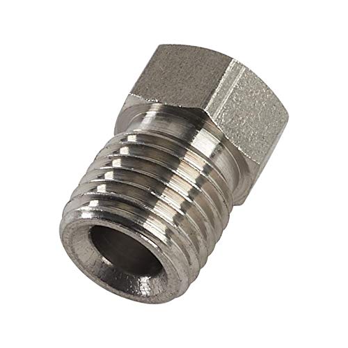 Speedway Stainless Steel 3/8 Inch Fitting Tube Nut, 3/16 Tubing