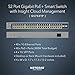 NETGEAR 52-Port PoE Gigabit Ethernet Smart Switch (GS752TP) - Managed, Optional Insight Cloud Management, 48 x PoE+ @ 380W, 4 x 1G SFP, Desktop or Rackmount, and Limited Lifetime Protection