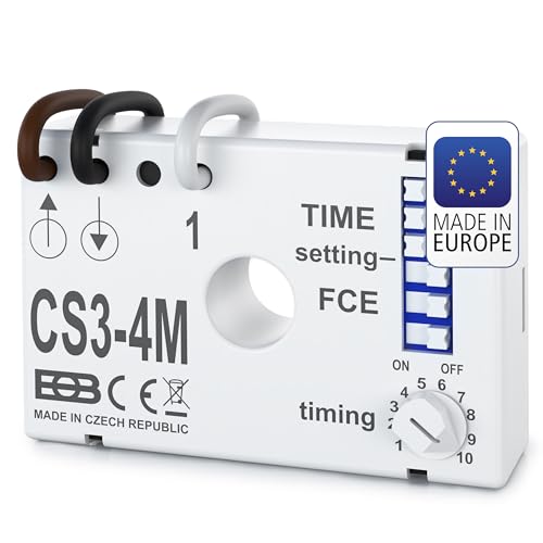 Elektrobock CS3-4M Multifunktional Multifunktions Nachlaufrelais Unterputz, 200 W, Weiß, kompakt