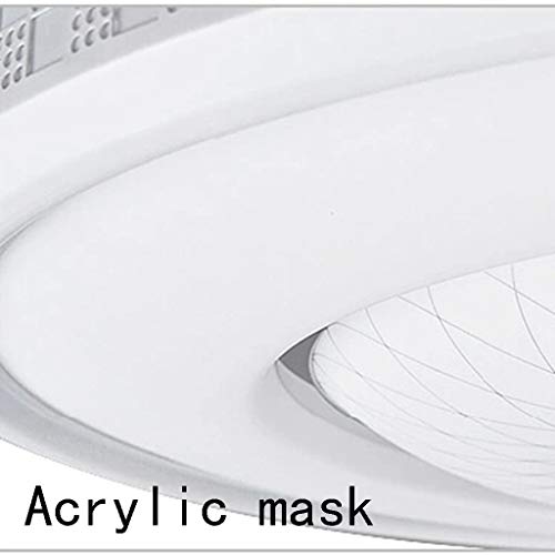 Lampe de plafond créative en fer forgé blanc rond de 30cm - 4