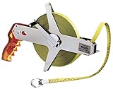 Rahmenbandmaß 12,7 mm breit Stanley Rahmenbandmaß Master II Stahl (50 m Länge, unempfindlich, 1 mm Markierung, mit Fixhaken) 1-34-478