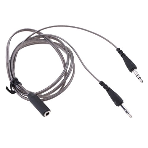 Cable divisor Y 3.5 mm macho a hembra para micrófono y auricular miniatura 4
