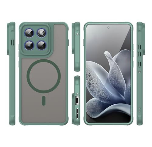 Image of Compatible with Motorola Moto X70 Air Case Cover,Compatible with MagSafe,Anti-Fall,Compatible with Motorola Edge 70 5G XT2601-2 XT2603-2 Cell Protective Phone Case Green