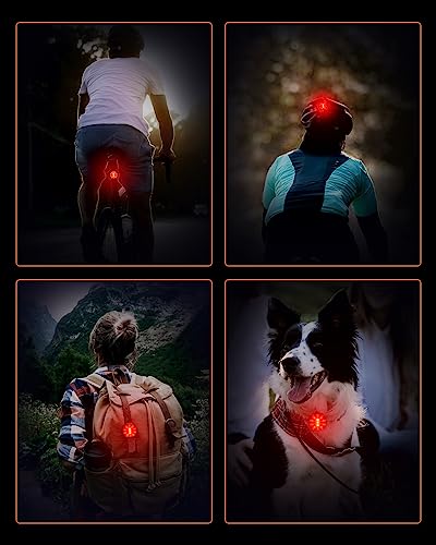 Wind&Moon Luz Trasera de Bicicleta Inteligente Recargable por USB, 6 Modos de Parpadeo, Sensor de Freno, Impermeable Luz Trasera de Bicicleta de Montaña de Aleación de Aluminio. - imagen 8