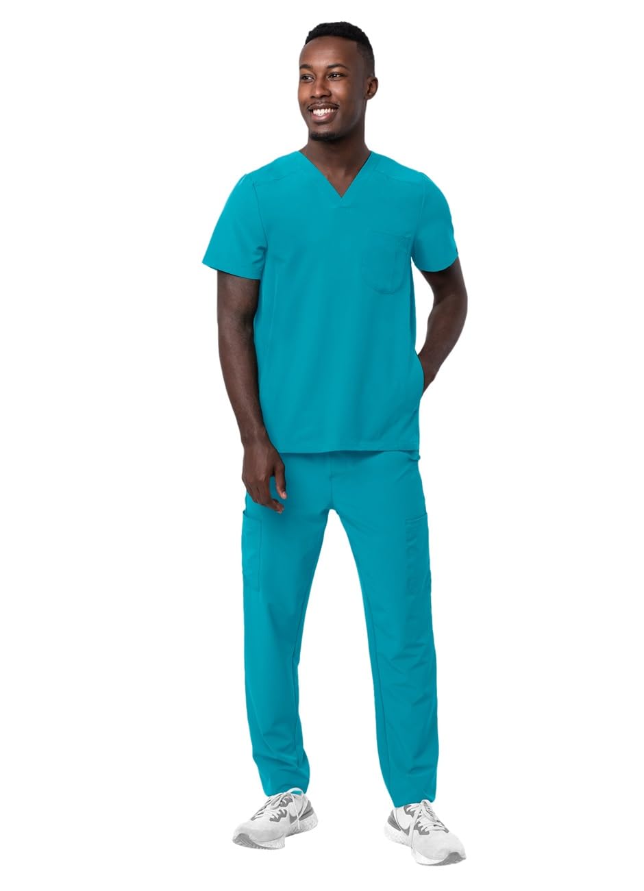 Adar Adición Go-Cadadía Fregar Conjunto Por Hombre - Elegante Fregar Top & Cargamento Fregar Pantalones