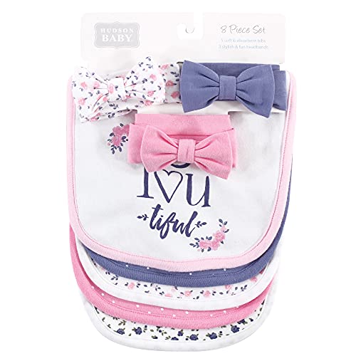 Image of Hudson Baby Unisex Baby Bandana Bibs and Headbands