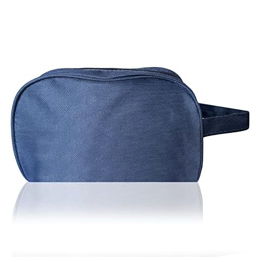 Neceser Pequeño Viaje Avión para Mujer y Hombre – Bolsa de Aseo Impermeable para Maquillaje, Playa y Gimnasio - Marino