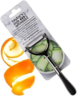Premium Y Shaped Vegetable Peeler - Taylors Eye Witness, Great Go-to Kitchen Gadget, with Sturdy Zinc Aluminum Construction with Gold Colouring, Glides Easily Over Apple, Carrot Or Potato.