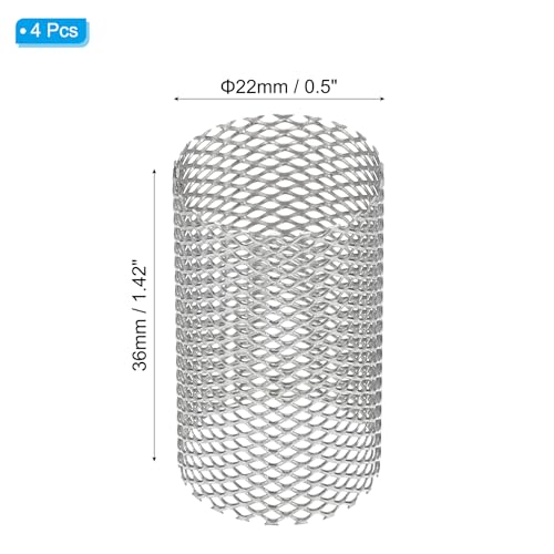 Image of PATIKIL 4 Pcs 22mm OD Strainer Mesh, 36mm H Screen Y Shaped Strainer Filter Valve Mesh Screen 304 Stainless Steel Strainer Mesh for Debris Pump Water Oil Separation