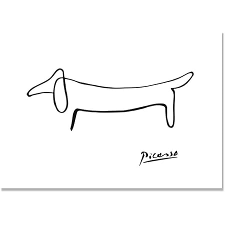 Amazon ピカソ抽象ワンストローク絵画犬キャンバス絵画北欧ミニマリストポスタープリントリビングルーム壁アート寝室家の装飾50 70センチフレームなし ウォールステッカー オンライン通販 Amazon ピカソ抽象ワンストローク絵画犬キャンバス絵画北欧ミニマリストポスタープリントリビングルーム壁アート寝室家の装飾50 70センチフレームなし ウォールステッカー オンライン通販