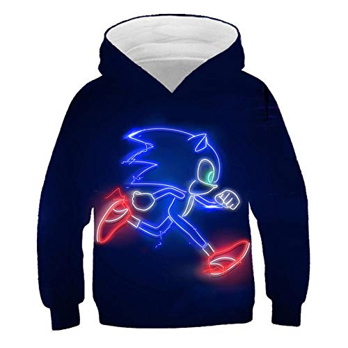 Felpe Con Cappuccio Per Ragazze Dei Ragazzi Felpe Con Cappuccio Super Sonic 3D Cappotto Per Bambini Pullover A Maniche Lunghe Cartoon 2021 Nuova Tuta Abbigliamento Per Famiglie Con Cappuccio -Yw-11060