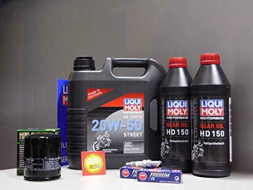 MotorFunSports Wartungs Set Harley Davidson FLHRSI 1450 Road King Custom Öl Ölfilter Zündkerze