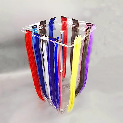 Soporte de extensión de cabello profesional en acrílico transparente 3
