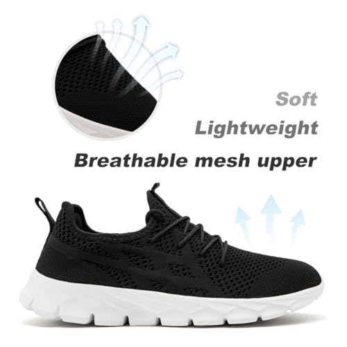 Image of DLWKIPV Men Running Shoes Men's Tennis Shoes Lightweight Breathable Fashion Sneakers Non Slip Workout Gym Shoes for Running