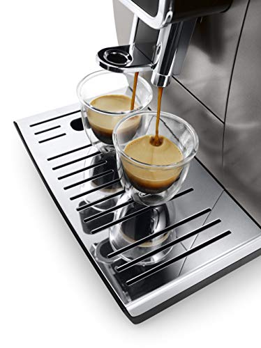 De’Longhi ECAM359.37.TB Macchina da caffè Automatica Dinamica Aroma Bar, plastica, 300 Chilogrammi, Titanio/Nero - immagine 4