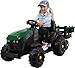 Produktbild Actionbikes Motors Elektro Kindertraktor mit Anhänger - 2 x 12 Volt Motor - 12 Volt 7 Ah Batterie - 2,4 Ghz Fernbedienung - Kinder Elektro Traktor ab 3 Jahren (Grün/Schwarz)