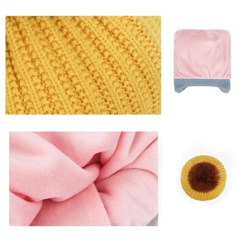 Kids Winter Beanie Hat Cute Plush Knitted Hats Suitable for Boys and Girls Soft and Warm Winter Hat3