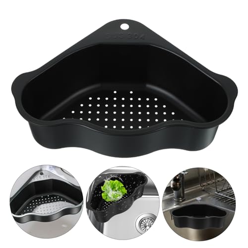 Colador canasto de acero inoxidable para fregadero de cocina miniatura 6