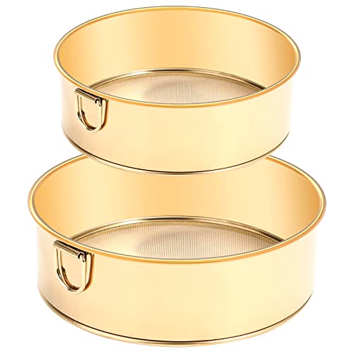 Webake 2er-Set Goldene Mehlsiebe