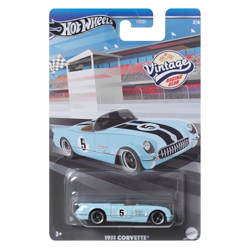 Hot Wheels 1955 Corvette (Blue) Vintage Racing Club, 2/6