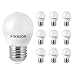 Produktbild SEBSON® LED Lampe E27 Tropfen 6W warmweiß 3000k, ersetzt 35W, 400lm, Ra97, 230V LED Leuchtmittel flimmerfrei, E27 Birne P45, 10er Pack