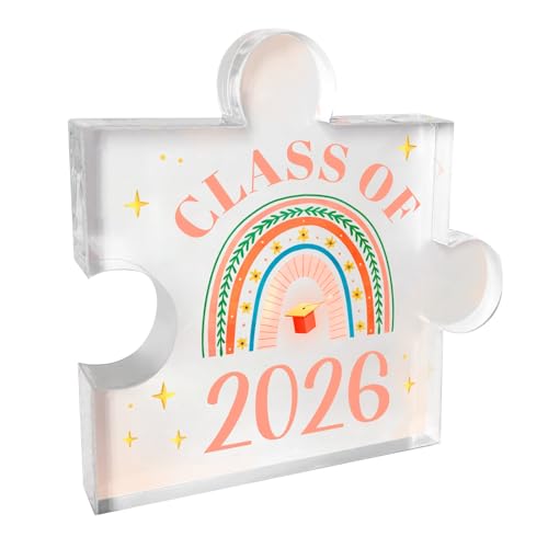 Class of 2026 Gifts,2026 Graduation Gifts,Senior 2026 Gift,University Middle High School Grad Student Gift,2026 Graduation Decorations,Acrylic Plaque Sign Desk Home Decor