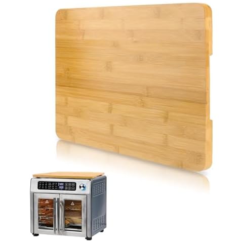 Cutting Board Compatible with Emeril Lagasse 26 QT Extra Large Air Fryer, Heat Resistant Bamboo Cutting Boards for Emeril Lagasse Air Fryer Toaster Oven Accessories Cover