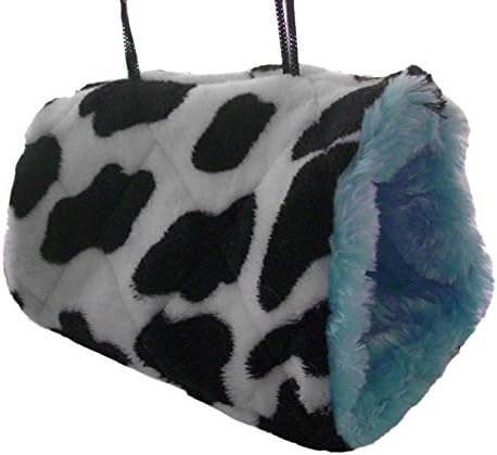 HappyDaddy Cow Style Bird Parrot Budgie Nest Shed Fluffy Warm Suspended Hut Toybird-nests L