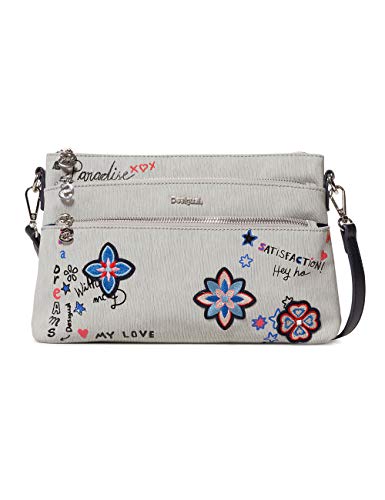 Desigual - Bag Shibuya Durban Women, Bolsos bandolera Mujer, Gris (Gris Fresh),...