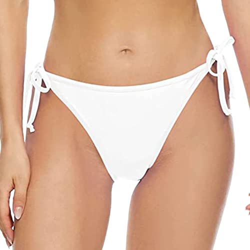 Genérico Braguitas Mujer - Bragas Bikini Mujer Playa Bikini Parte de Abajo Culotte Triángulo Traje de Baño, Sexy Braguita con Cordón Ajustable Bañador