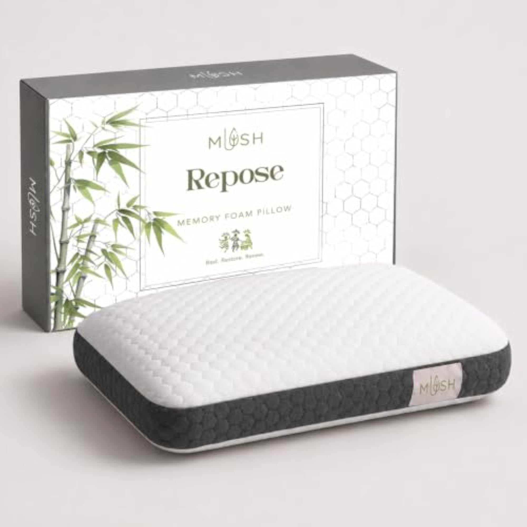 Bamboo Memory Foam Pillow for Head & Neck Support