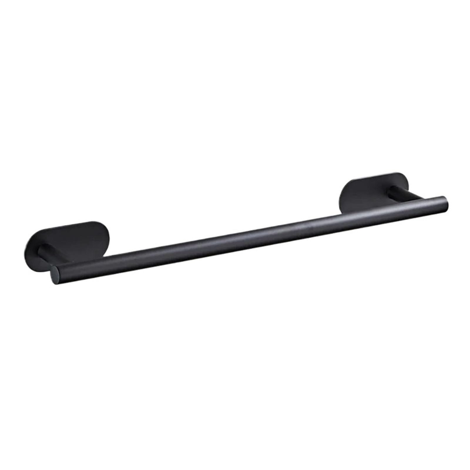 No Drilling 40/50cm Towel Rack Self Adhesive Wall Mounted Bathroom Shelf Bath Hanger Bar Holder For Kitchen Toilet Easy Maintenance(Black 50cm)