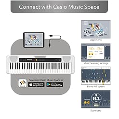 Casio CT-S200 Clavier 61 touches, polyphonie 48 notes, 400 sonorités Blanc - Les Beatles, Paul McCartney, John Lennon, RIngo Starr, George Harrison Casio CT-S200 Clavier 61 touches, polyphonie 48 notes, 400 sonorités Blanc – Image 5