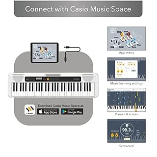 Casio CT-S200 Clavier 61 touches, polyphonie 48 notes, 400 sonorités Blanc - Les Beatles, Paul McCartney, John Lennon, RIngo Starr, George Harrison Casio CT-S200 Clavier 61 touches, polyphonie 48 notes, 400 sonorités Blanc – Image 5