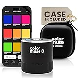 COLOR MUSE 3 Portable Color Matching and Paint Scanner Device with Protective Travel Case – Wireless Digital Colorimeter Sensor for Accurate Color - Pocket-Sized, Easy Carry, Indoor/Outdoor Projects