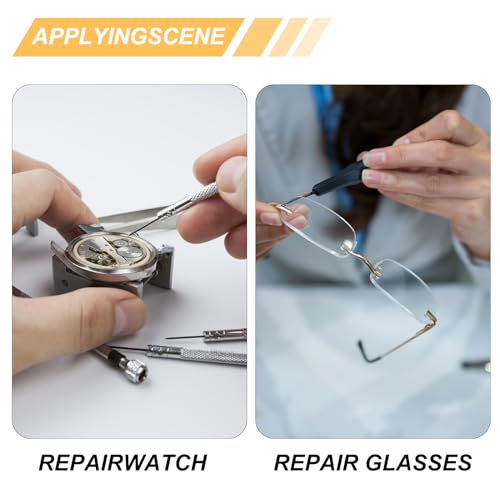 Kleine Schrauben Set, 1300 Stk Selbstschneidende Schrauben, Mini Schrauben Set, Mikro Rundkopf Kreuzschlitzschrauben Sortiment Set für Brillen Uhren Kameras Laptops Schrauben, M1/M1.2/M1.4/M1.7