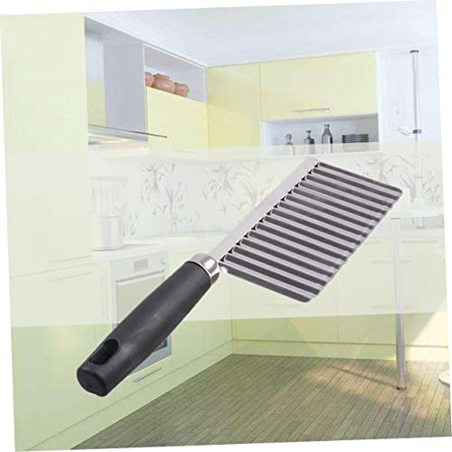Cortador ondulado para papas de acero inoxidable con mango ergonómico miniatura 3
