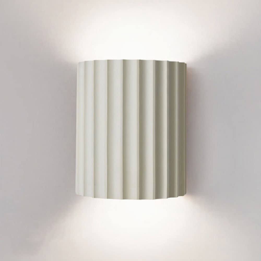 RXPVUXE 1 Pack G9 Macron Color Resin Wall Sconce, Half-cylinder Up Down Wall Light, Indoor Hallway Corridor Stairs Hall Dressing Room Decor Wall Lamps Fixture, (No Bulb)