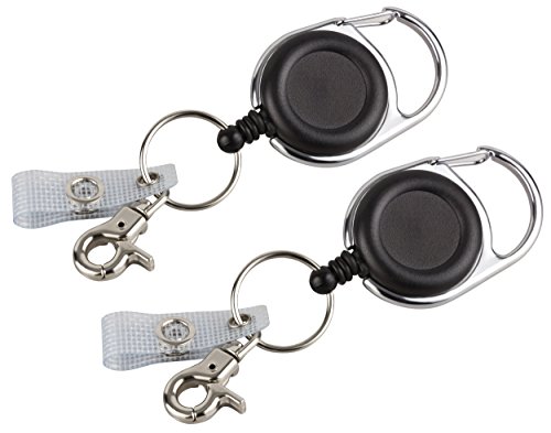 2 Stk. Llave Jojo bzw carnés de Jojo de Be Hold extra fuerte con muelle y la cuerda ofrece con cinturón Clip, llavero y celulosa versatilidad