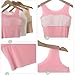 XiHSiHan Girls Crop Tops Undershirts Cotton Lined Training 10-12 Years