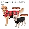 Kuoser Waterproof Dog Coat, Reversible Dog Jacket for Medium Dogs, Adjustable Durable Doggie Winter Coat Warm Puppy Cold Weather Apparel from Small to Large Breed, Bright Red M #3