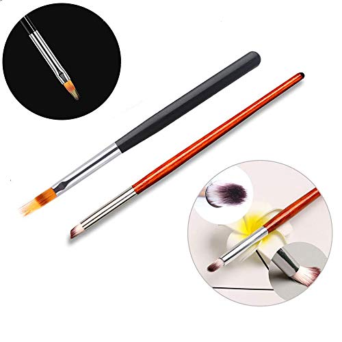 MWOOT Nailart Nagel Pinsel (8er Set), Nägeldesign Schwamm Ombre Pinsel, French Nagelkunst Bürsten für Gel Nagel… – Bild 8