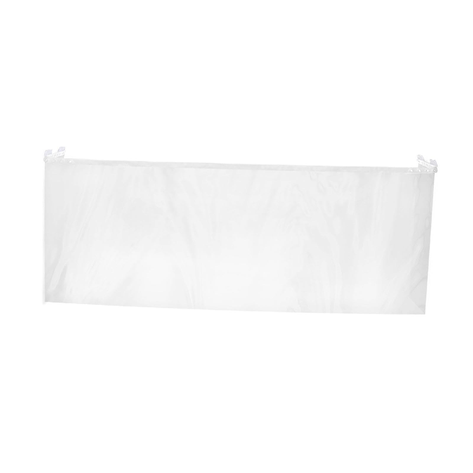 Colcolo Rideau de douche transparent en EVA, résistant aux éclaboussures, pour cabines de douche et éviers de cuisine, 195 x 90 cm