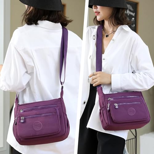 Image of MOCA Womens Nylon Crossbody Sling Bag for Women - Lightweight, Durable, Stylish Shoulder Bag for Teens, Women Office, Travel & Everyday Use