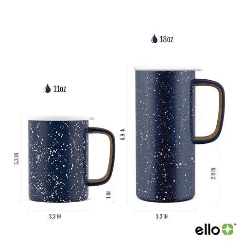 Ello Caneca de viagem Lil' Campy de aço inoxidável isolada a vácuo - caneca de dose única que pode