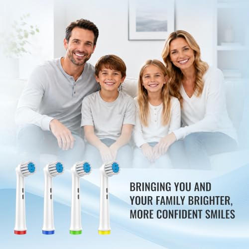 Soft Replacement Heads for Sensitive Gums, Compatible with Oral-B