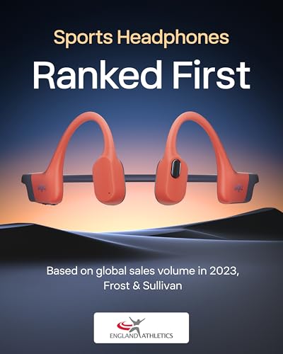 Image of SHOKZ Openswim Pro Bone Conduction Sports In Ear Headphone,Ip68 Waterproof Open-Ear Wireless Earphones With Bluetooth 5.4,32Gb Of Mp3 Storage,Noise Canceling Mics,9H Playtime For Running,Swimming-Red