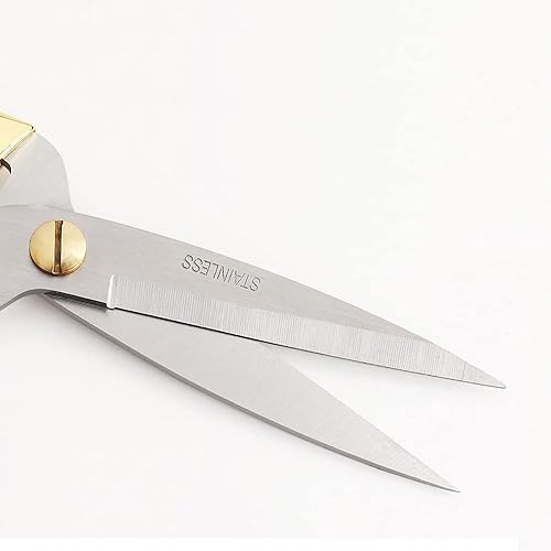 Miniatura 8 de Aemoe Tijeras de costura de acero inoxidable de 6 pulgadas tijeras de sastre afiladas para bordado costura manualidades trabajo de arte de bricolaje