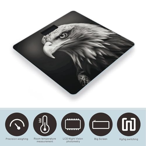 Báscula digital de vidrio templado para baño 400lb miniatura 3